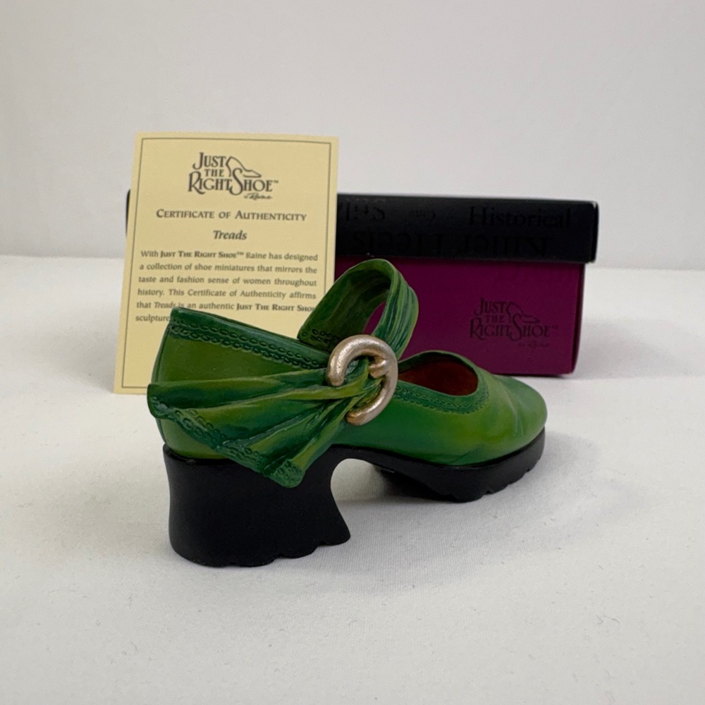 Vintage Just The Right Shoe By Raine Treads 25078 1999 COA - Picture 3 of 7